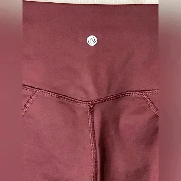 EUC Apana Yoga Pants Leggings Rust Color Sz Small Women’s Full Length Spandex - Picture 3 of 5